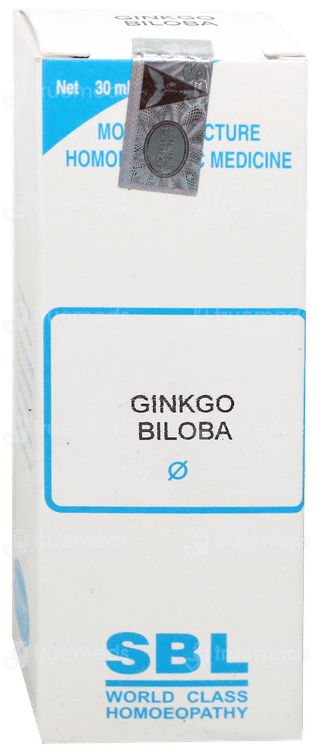 Sbl Ginkgo Biloba Q Mother Tincture 30Ml